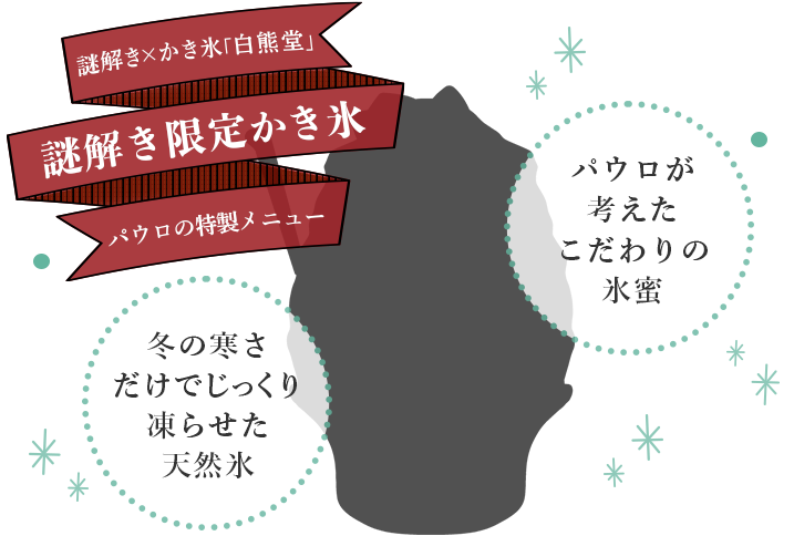 謎解き限定かき氷