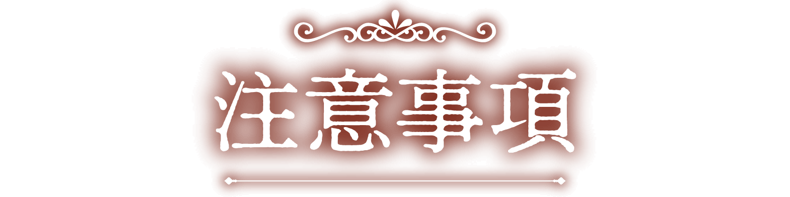 注意事項