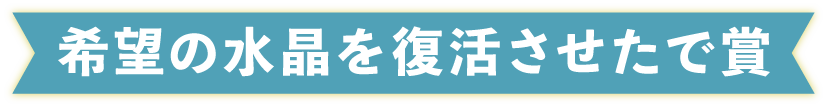 希望の水晶を復活させたで賞