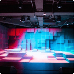 RED°SKY STADIUMの巨大モニター