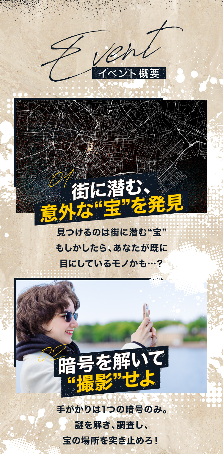 街を駆け抜け、宝を「撮る」