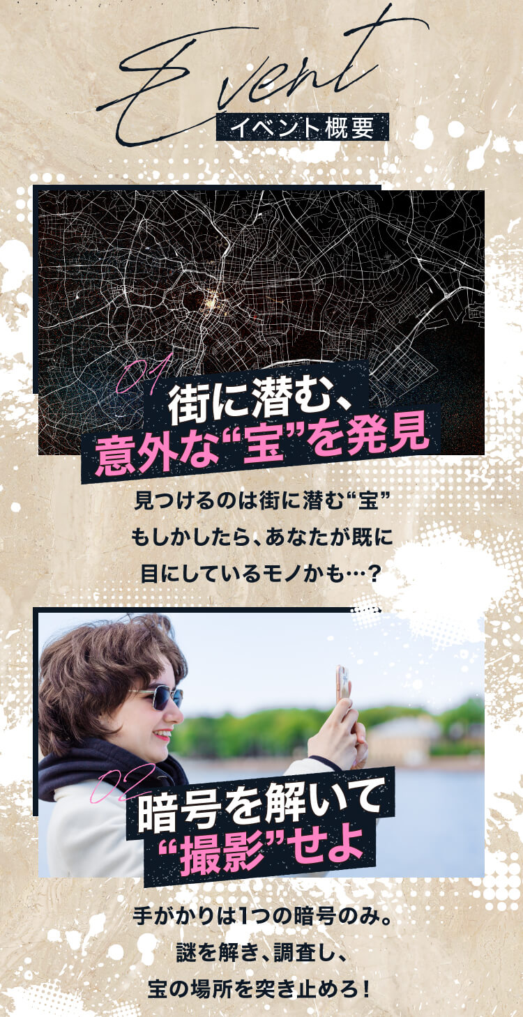街を駆け抜け、宝を「撮る」